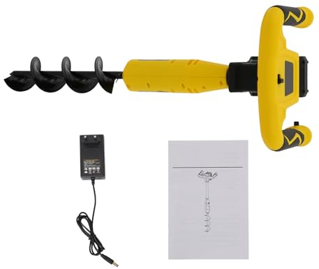 Oxylonty Trapano a batteria 20 V – trivella senza fili con motore brushless, con trivella Ø 80 mm, profondità di foratura 30 cm, batteria da 20 V e caricatore