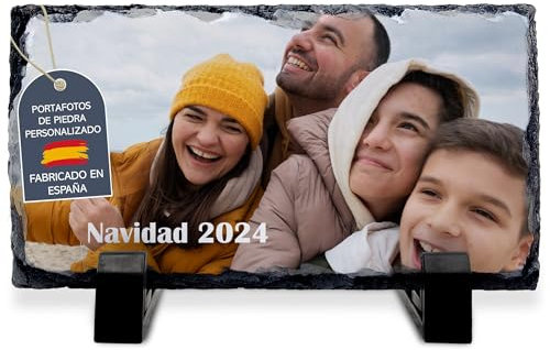 LolaPix Pietra Ardesia personalizzata con foto, immagine o testo. Forma panoramica 12x22cm. Diverse dimensioni e forme disponibili.