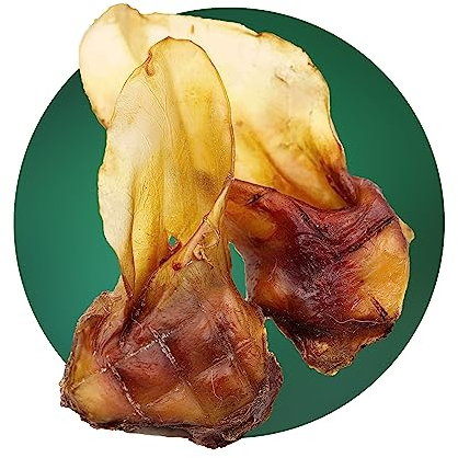 BREERs Getrocknete Rinderohren mit Muschel für Hunde 1 Kg aus eigener Deutscher Herstellung, Kauartikel für Groß & Klein