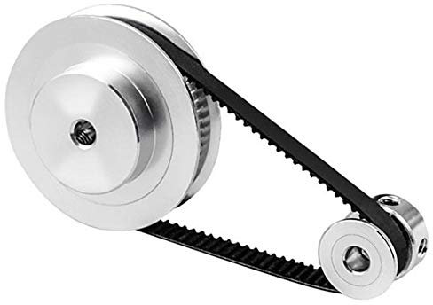Jevina 2Gt Synchron Rad 1: 3 Untersetzung Getriebe Riemenscheibe Riemen Scheibe Modell Mechanischer Riemen für 3D Drucker - 200X8X8Mm, Silber, (500001807)