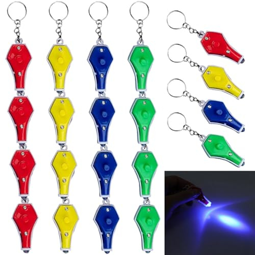 POCKETMAN LED-Schlüsselanhänger-Taschenlampe, UV-Licht, kleine Taschenlampe, Mini-Schlüsselanhänger-Licht, Taschenlicht, Outdoor, Wandern, Tasche, Schloss, Schlüsselanhänger, Licht, 20 Stück