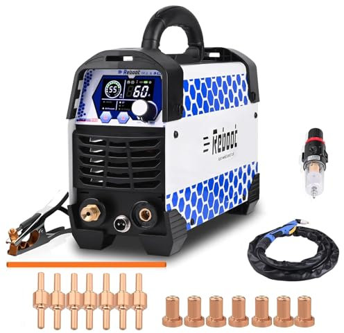 60Amps Plasma Cutter - 240V Digital IGBT Inverter, Cuts Up to 1/2 Inch Cleanly, Perfect for Metalworking Projects,RBC6000PRO