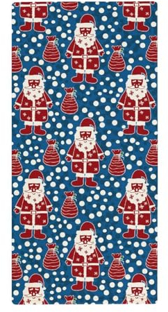 FZRTGOP Weihnachtsmann Handtücher Schnelltrocknend Waschlappen Badetücher Handtuch Für Sport Spa Yoga 73x35cm