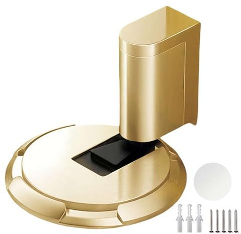 Mechanical Floor Door Stopper - Heavy Duty Adjustable Height Windproof Door Stop With Screws for Indoor Use