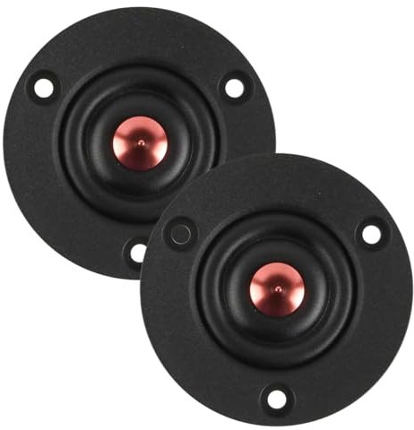 Nicear Lot de 2 haut-parleurs audio 2 pouces 30 W 4 Ω Tweeter à dôme en soie pour enceintes HiFi et caisson de basses
