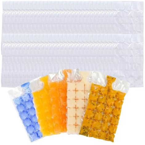 SYEYCW 60 Piezas Bolsas para Cubitos de Hielo, Bolsa para Hacer Hielo, Herramienta de Bebida de Verano, para Whisky, CóCteles, Bebidas, Barbacoa y Viajes