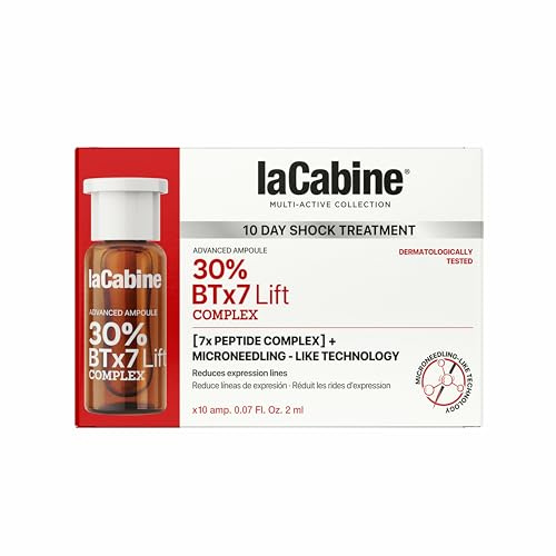 laCabine Ampollas BTx7 Lift Complex 30% – Tratamiento Intensivo Antiarrugas con 7 Péptidos y Tecnología Microneedling-like | Resultados en 10 Días | Monodosis Easy-Open