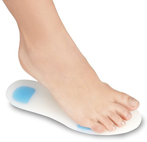 Soles Insertos de Silicona para Zapatos – Plantillas (par) Soporte Ortopédico para Caminar, Correr y Fitness, Diseño Suave, Cómodo, Hipoalergénico, Transparente, S/35-36-37, 2 Unidad