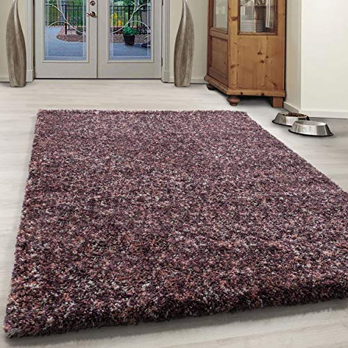 Ayyildiz Tapis Shaggy, à Poils Longs, à Poils Longs, Flokati 30 mm en différentes Couleurs et Salutations certifié Oeko Tex, Couleur:Pink, Größe Teppich:120 x 170 cm
