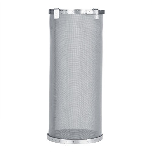 Spider Sieb, 300 Mikron Edelstahl Hopfenfiltersieb für Heimbier Braukessel, Homebrew Hopfen Bier & Teekessel Braufilter(15 * 35cm)