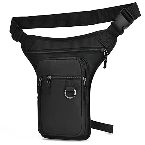 Sakamura Sac de Jambe – Sac Banane de Transport avec Poches Multiples, Sac | Accessoires de moto Fournitures de cyclisme