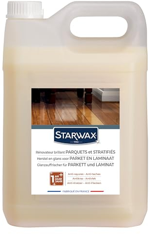 STARWAX - Rénovateur Brillant Protecteur pour Parquets Vitrifiés et Sols Stratifiés 5L