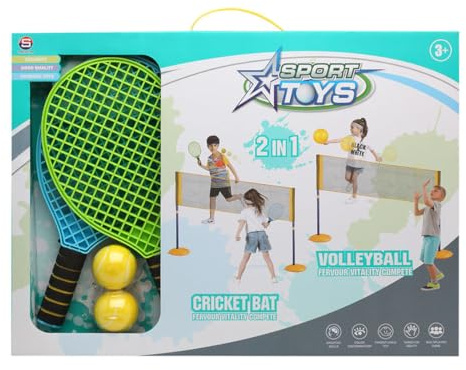 BigBuy Fun Juego de Raquetas Multicolor