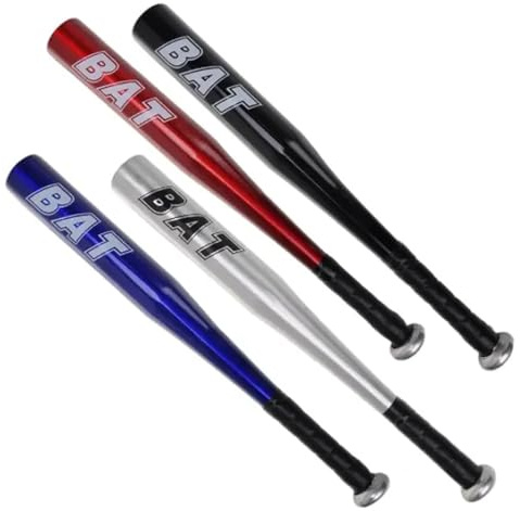 PEBBLE HUG Aluminium Alloy Baseball Bat, Lightweight, Training And Practise, Sturdy & Durable, Random Colour, Non Slip Handle, Indoor & Outdoor Sports Baseball Bat,72cm