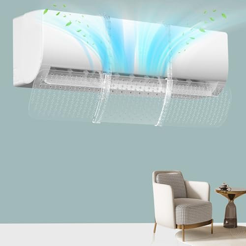 Deflettore universale per aria condizionata, deflettore per condizionatori d'aria da parete, per casa/ufficio, anziani, neonati, donne incinte