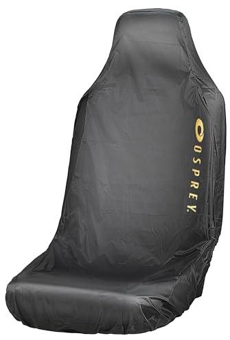 Osprey Single Car and Van Seat Cover, Waterproof Universal Fit Car Seat Protector, Non Slip and Easy Clean Black Seat Cover