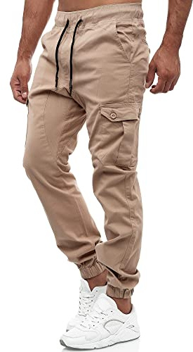 Tazzio cargobyxor herr, cargobyxor, joggingbyxor, chinos, normal passform, jeans 16610