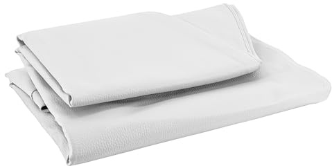 Bepouf - Pouf a Sacco Media Vuoto 70Øx110H cm 220L 100% Ecopelle Bianco no Imbottito, Pouf Poltrona Salotto e Camera da Letto, Sedersi Comodo Lavabile Poltrona Sacco Anallergica Impermeabile