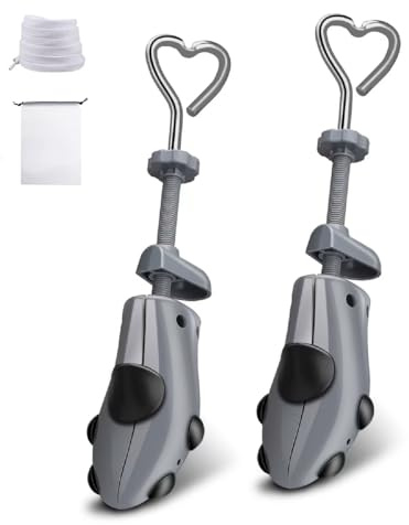 XYH Shoe Stretcher Comes with Dust-Proof Bag, Pair of Plastic Shoe Stretcher,4 Way Ajustable.