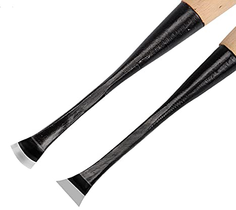 5mm - 30mm Gebogenes Messer Löffel Schüssel Schnitzwerkzeuge Holzbearbeitung Scharfe Klinge Holzgriff Schnitzmeißel,A,20mm