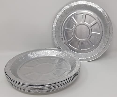 Aluminium Foil 8 20cm Round Pie Flan Tart Plate 20x1.6cm 323cc (12)