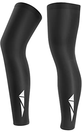 Fencelly Mangas largas de compresión de seda de hielo para correr, baloncesto, fútbol, ciclismo, fitness, negro