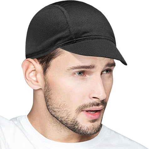 Missmisq Berretto da Ciclismo Estivo - Sottocasco Bici Estivo Antipolvere con Protezione UV, Berretto da Ciclismo per Uomo E Donna, Sottocasco per Moto Traspirante, Cappello da Bici Assorbi-Sudore