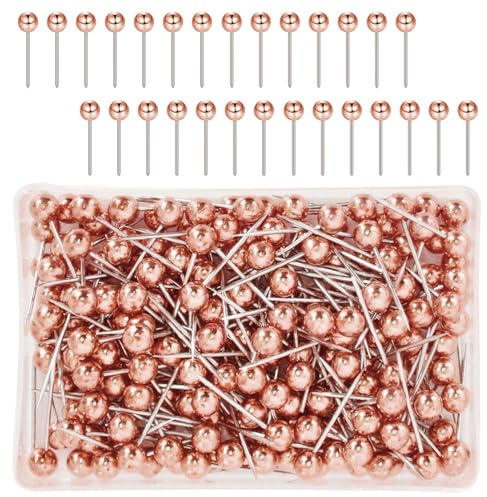 200 PCS Punaises Tête Map, Push Pins Carte Punaise, Carte des Punaises Epingles à Tête, Ronde Appliquer pour Marquer Les Lieux pour Carte, Marquage, la Famille
