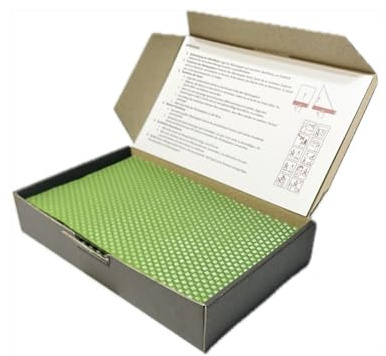 Kit de bricolage de bougies en cire d'abeille - 10 plaques de cire d'abeille 20 x 12 cm - Bougies naturelles - Pour enfants - Respectueux de l'environnement - Pour la maison et l'école (Vert clair)