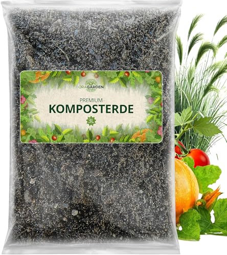 ORAGARDEN Kompost 3L - Nährstoffreiche Komposterde für gesunde Pflanzen - Komposterde fur Pflanzen und Garten