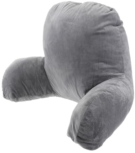 Veemoon Cuscino di Supporto Lombare per la Schiena in Cotone e Lino Imbottitura Adattabile Cuscino da Lettura e per Seduta Fodera Rimovibile e Lavabile per Ufficio e Relax