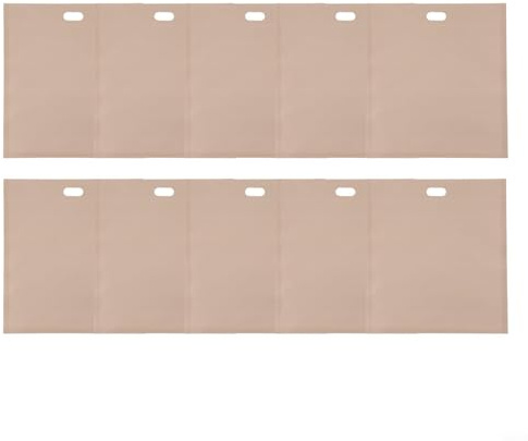 Dolvitrny Sacchetti riutilizzabili per tostapane, confezione da 10, in fibra di vetro resistente al calore e rivestimento in PTFE, per tostapane, microonde, forno e grill (20 x 22 cm)
