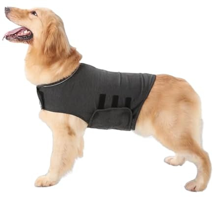Joyzan Abrigo de Camisa para Perros, Chaqueta Ansiedad Chaleco Calmante Perro Ligero Suave Mascotas Ropa Ligera Envolvente Alivio del Estrés Cómoda Transpirable Seguros Ajuste Duradera Flexibles