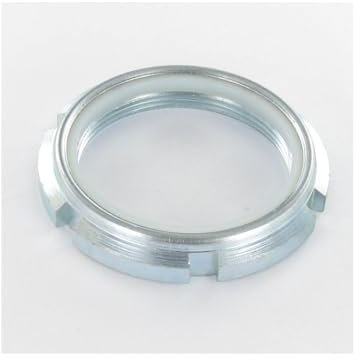 Écrou Frein à ENCOCHES Acier zingué blanc M15 Pas 100