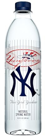 Pulse+ New York Yankees Natural Spring Water - Natural Sports Bottle Pack - Recyclable and BPA-Free - 24 Pack