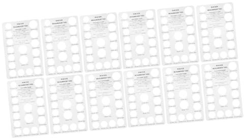 SEWACC 10 Stk Messkarton Messringe für Finger Ringgröße für Schmuck ringd ringgrößenschablone ringgrößentabelle werkzeuge zur größenbestimmung von schmuck Ringgrößenwerkzeuge Papier Weiß