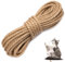 1 pièces Corde de Sisal Naturel,6mm*15m Corde en sisal de Haute qualité,Robuste Durable,pour réparation et Remplacement de Chat Scratch Pilier, Corde Sisal pour Chat Griffes abrasives