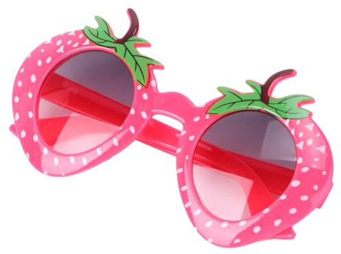 JEWEDECO Erdbeer Sonnenbrille Lustige Modische Accessoires Für Partys Mottopartys Und Kostüme Kreative Trendige Sonnenbrille Für Damen Und Herren