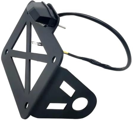 Support D'immatriculation Latéral Universel À pour Plaque D'immatriculation De Moto pour Suzuki Bobber Chopper Support de Plaque d'immatriculation de Moto