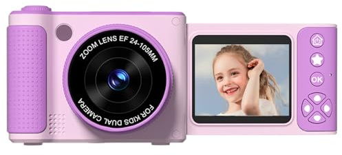 Appareil photo numérique, appareil photo avec écran de 6 cm | jouet amusant avec flash pour garçons, filles, école, jeu, plage, jardin