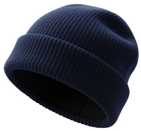 Unisex Winter Beanie for Men Women Soft Fleece Lined Warm Knit Hat