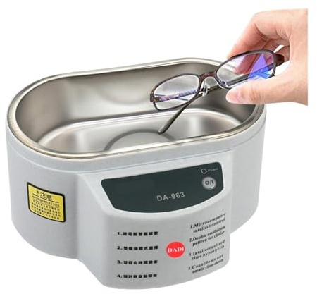 30W/50W Ultra Jewelry Cleaner for Watches, Eyeses & Cutlery - High-Frequency Deep Clean Bath for Fast, Effective Results, Safe & Easy to Use