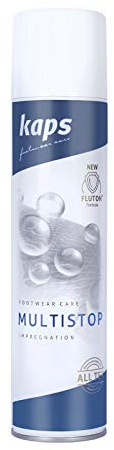 Kaps Spray Impermeabilizante Multistop - Aerosol Protector Incoloro para Zapatos y Ropa - Apto para Cuero y Tejidos