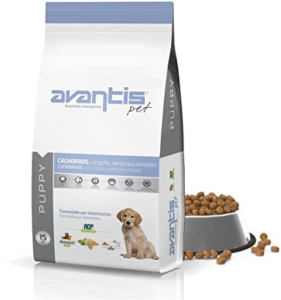 Avantis Pet Puppy Pollo y Arroz 15 kg – Pienso para Cachorros – Hierbas Naturales – Alta Digestibilidad – Todas Las Razas