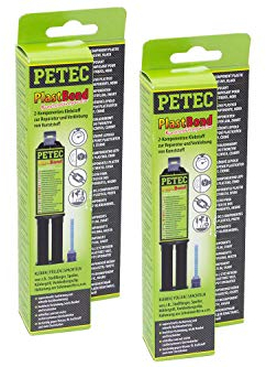 48 ml Petec Klebstoff 2k Plastbond Pet Schwarz 98325 Verklebung von Kunststoffen
