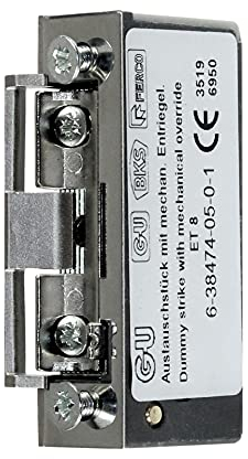 GU/BKS Türöffner Austauschstück mit Fallengleitdeckel, mit verstärkter Feder der mechanischer Entriegelung/Tagesfalle ohne Stromanschluss ET8