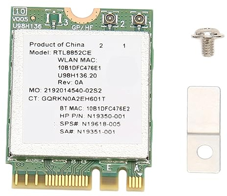 Jiawu Scheda Wireless per Laptop, Scheda Wireless WiFi 6E Interfaccia NGFF M.2 2,4 GHz 5 GHz 6 GHz Triple Band per Computer