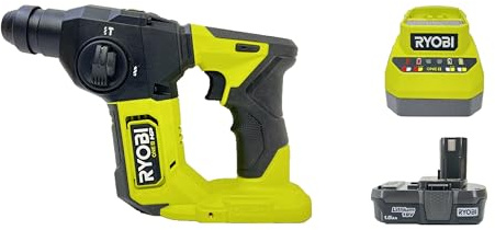 RYOBI 18V ONE+ HP Compact Brushless Cordless 5/8 SDS-Plus Rotary Hammer Drill with Battery and Charger (Bulk Packaged)