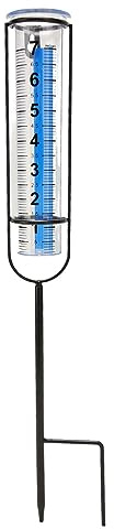 7 Tums Regnmätare, Fryssäker Regnmätare Utomhus med Robust Löstagbar Regnmätare för Trädgårdsgräsmatta Uteplats Gårdsbruk