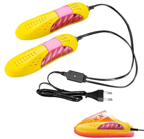 Schuhtrockner Elektrisch, Schuhwärmer, Tragbarer Schuhtrockner, Schuhwärmer Stiefel Trockner, Mini Skischuhtrockner, Deodorant Entfeuchtung, Stiefeltrockner für Skischuhe Socken Schuhe Handschuhe